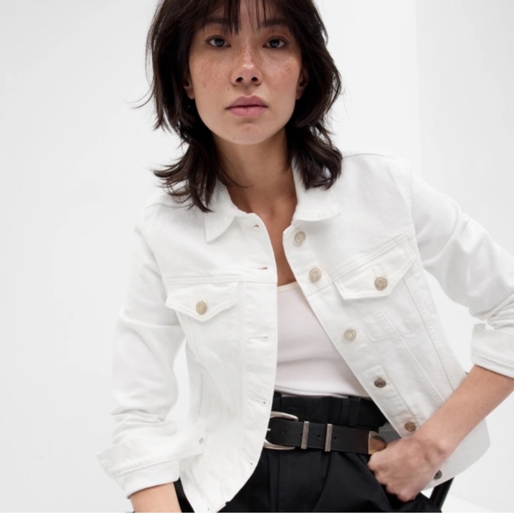 GAP White Denim / Jean Jacket